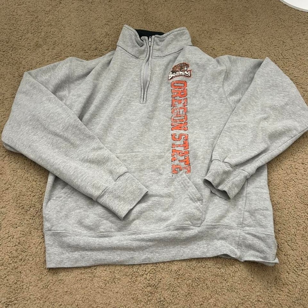 Vintage Soffe Oregon State University grey quarter zip sweatshirt Size L